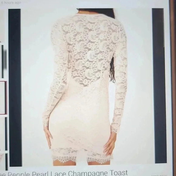 FREE PEOPLE PEARL LACE DRESS - Picture 7 of 7
